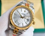 Rolex Datejust Rolex Datejust 8215 Movement 41mm 316L Steel Index Markers TT Gold Jubilee Band Watch
